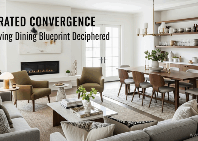 Curated Convergence A Living Dining Blueprint Deciphered